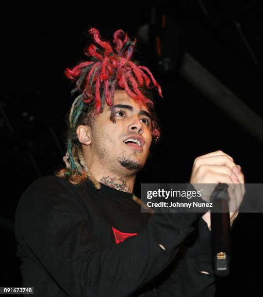 Lil Pump performs at PlayStation Theater on December 12, 2017 in New York City.