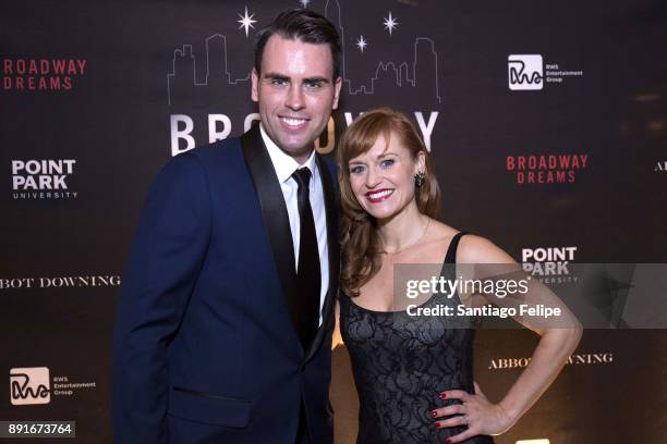 Ryan Stana and Megan Sikora attend the 10th Annual Broadway Dreams Supper at The Plaza Hotel on December 12, 2017 in New York City.