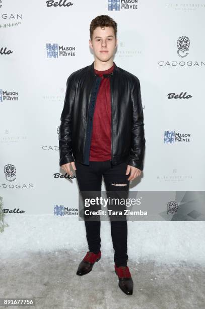 Actor Nolan Gould attends Bello Magazine's December Issue Launch Party with 'Modern Family' at Hills Penthouse on December 12, 2017 in West...
