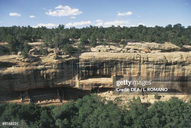 Colorado, Mesa Verde National Park . Chapin Mesa, New Fire House and Fire Temple