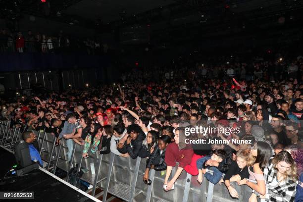 View of the atmosphere during the Lil Pump concert at PlayStation Theater on December 12, 2017 in New York City.