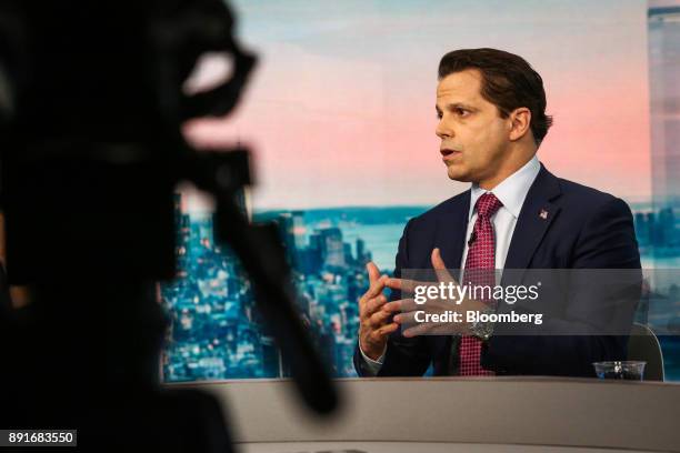 Anthony Scaramucci, former director of communications for the White House and founder of SkyBridge Capital II LLC, speaks during a Bloomberg...