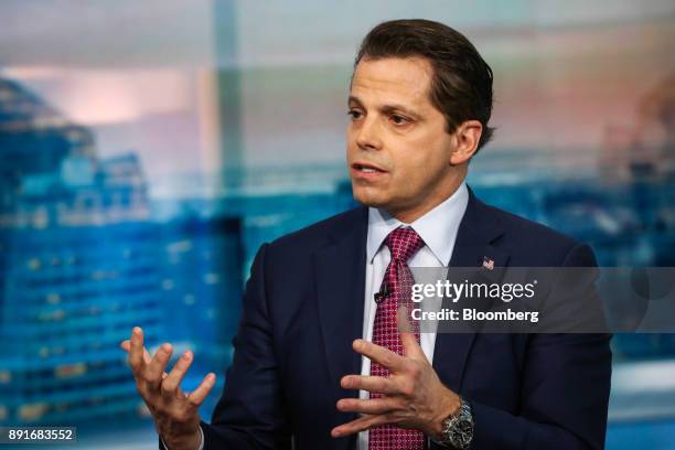 Anthony Scaramucci, former director of communications for the White House and founder of SkyBridge Capital II LLC, speaks during a Bloomberg...