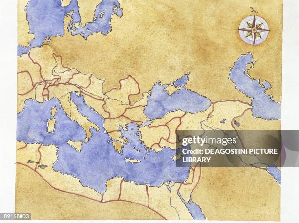 Roman Compass Map Ancient Compass Photos and Premium High Res Pictures - Getty Images