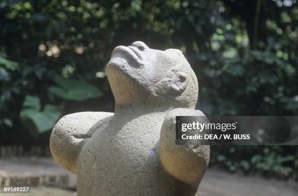Mexico, Tabasco State, Villahermosa, Olmec sculpture at La Venta archaeological site