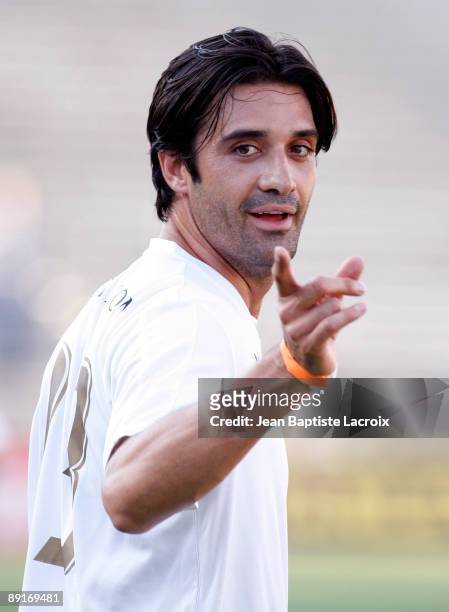 Gilles Marini attends the World Football Challenge between Chelsea and Inter Milan at Rose Bowl on July 21, 2009 in Pasadena, California.