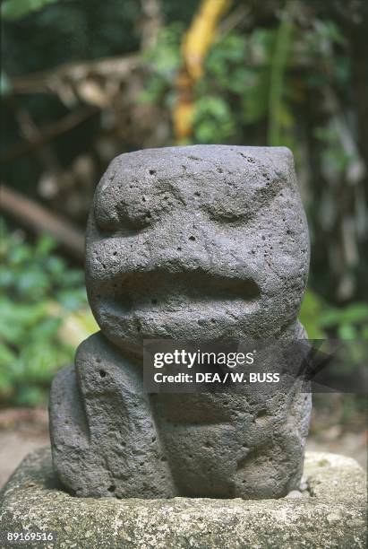 Mexico, Tabasco State, Villahermosa, La Venta archaeological site, Olmec sculpture