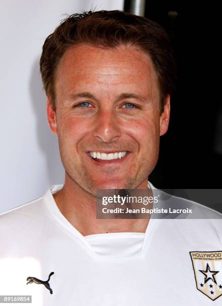 Chris Harrison attends the World Football Challenge between Chelsea and Inter Milan at Rose Bowl on July 21, 2009 in Pasadena, California.