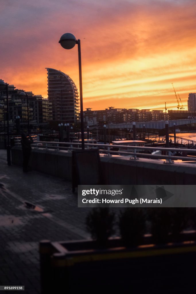 Moody Sunset Scenes From Battersea