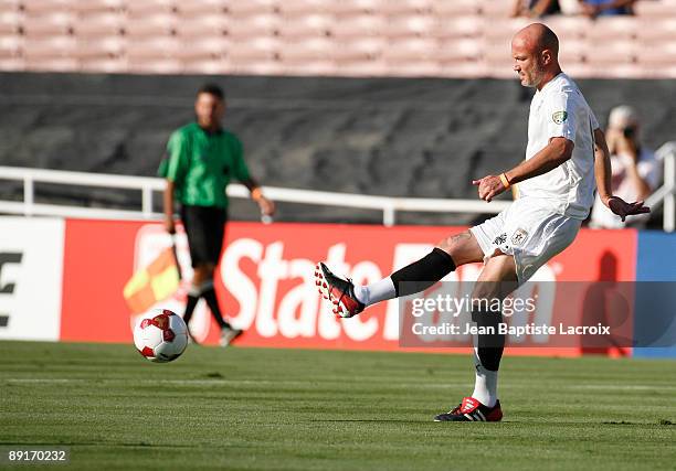 Frank Leboeuf attends the World Football Challenge between Chelsea and Inter Milan at Rose Bowl on July 21, 2009 in Pasadena, California.