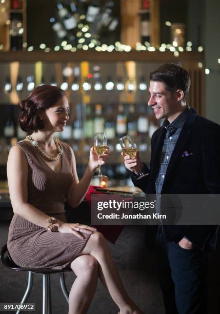 young couple out on the town. - evening wear stock pictures, royalty-free photos & images