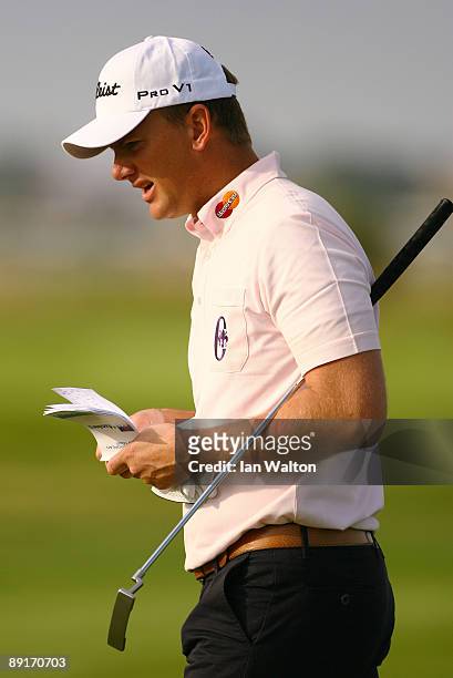 Robert Karlsson of Sweden looks on during the SAS Masters at the Barseback Golf & Country Club on July 22, 2009 in Malmo, Sweden.