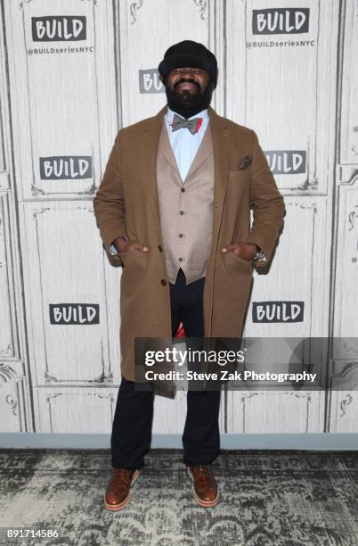 Singer Gregory Porter attends build Series to discuss his new album "Nat 'King' Cole & Me" at Build Studio on December 13, 2017 in New York City.