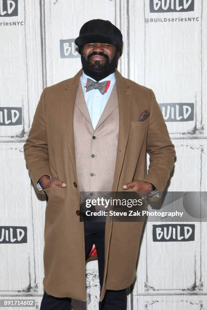 Singer Gregory Porter attends build Series to discuss his new album "Nat 'King' Cole & Me" at Build Studio on December 13, 2017 in New York City.