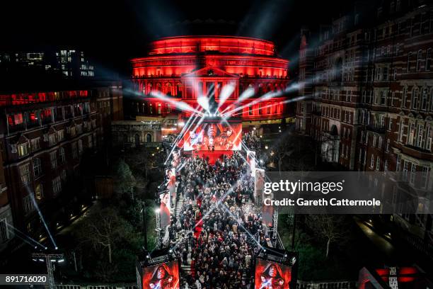 General view at the European Premiere of Star Wars: The Last Jedi at the Royal Albert Hall on December 12, 2017 in London, England.