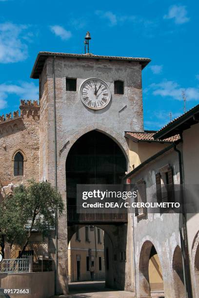 Low angle view of a gate, Spilimbergo, Friuli-Venezia Giulia, Italy