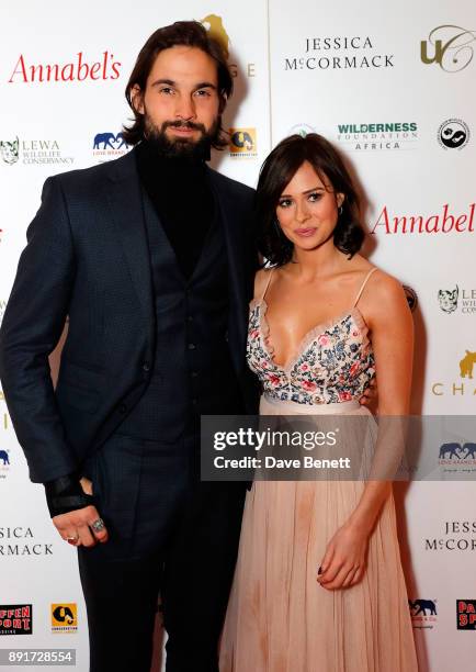 Jamie Jewitt and Camilla Thurlow attend The Charge II boxing fundraiser at The Lindley Hall on December 13, 2017 in London, England.