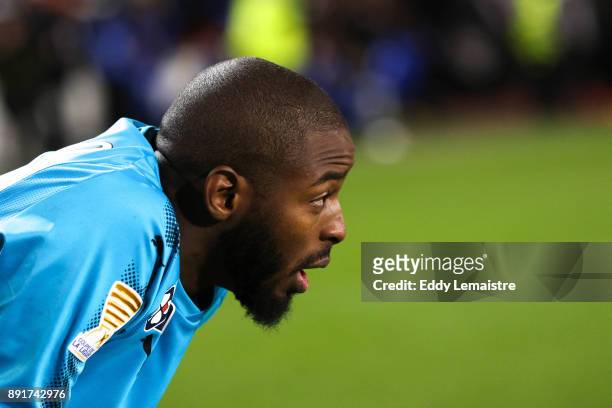 Abdoulaye Diallo, Goalkeeper of Rennes during the penalties session during the french League Cup match, Round of 16, between Rennes and Marseille on...