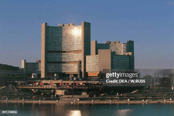 Skyscrapers in a city, UNO-City, Vienna, Austria