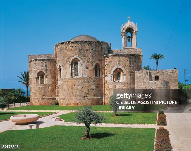 Lebanon - Byblos - Church of St. John the Baptist, apsidal side as seen from the outside