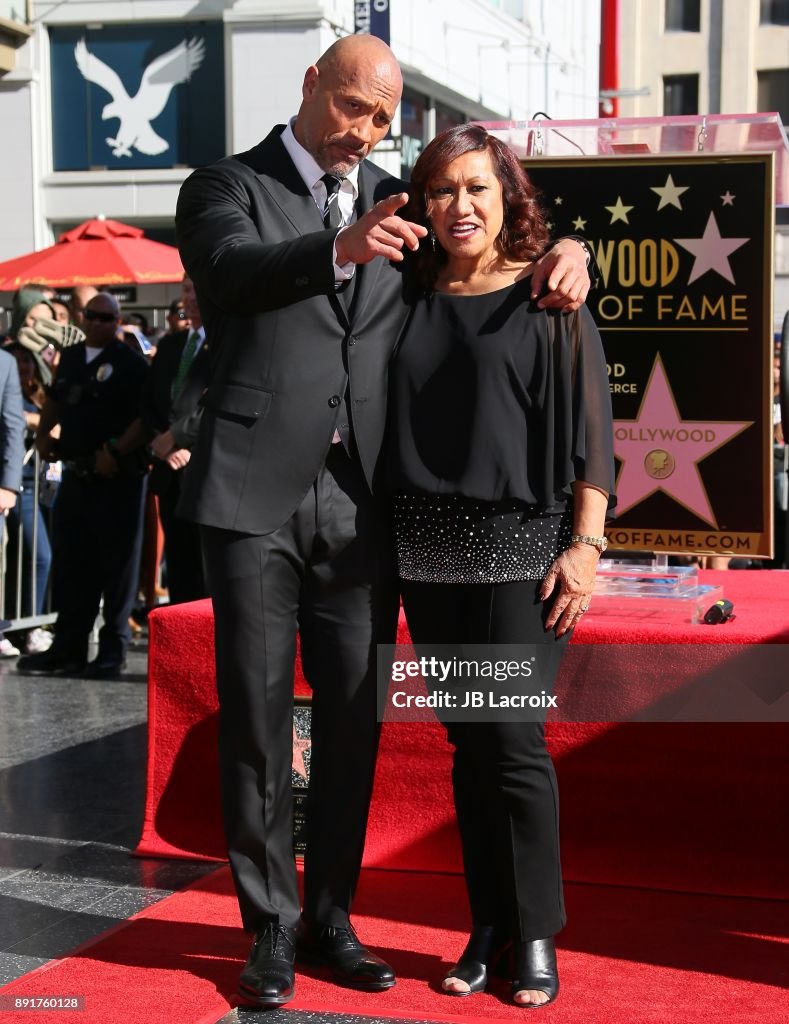 Dwayne Johnson Honored With Star On The Hollywood Walk Of Fame