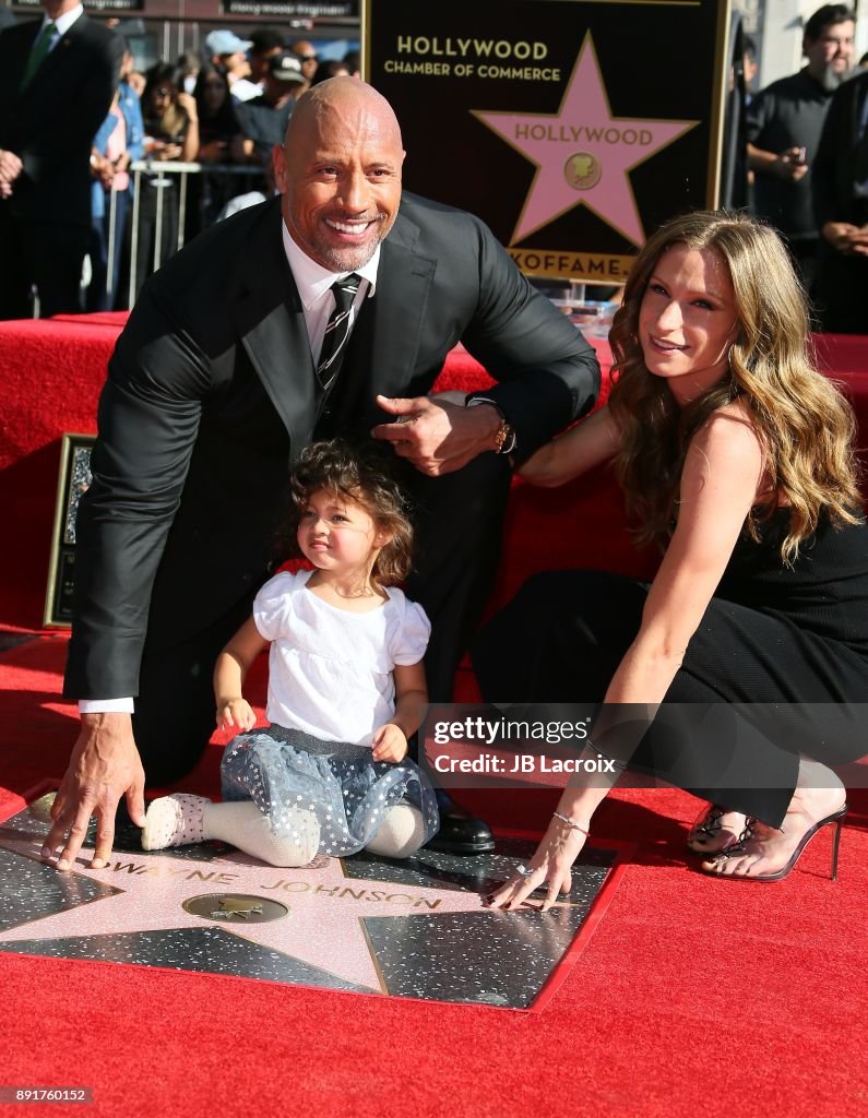 Dwayne Johnson Honored With Star On The Hollywood Walk Of Fame