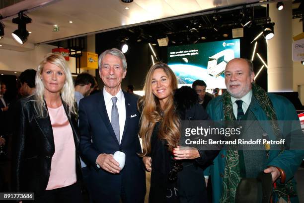 Alice Bertheaume, Jean-Claude Narcy, Delphine Marang Alexandre and Marc Lambron attend the "Star Wars x Renault" : Party at Atelier Renault on...