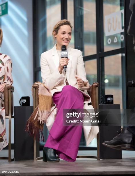 Vicky Krieps visits Build Series to discuss "Phantom Thread" at Build Studio on December 13, 2017 in New York City.