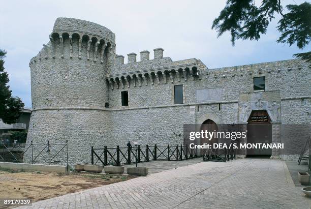 Facade of a castle, Avezzano, Abruzzo, Italy