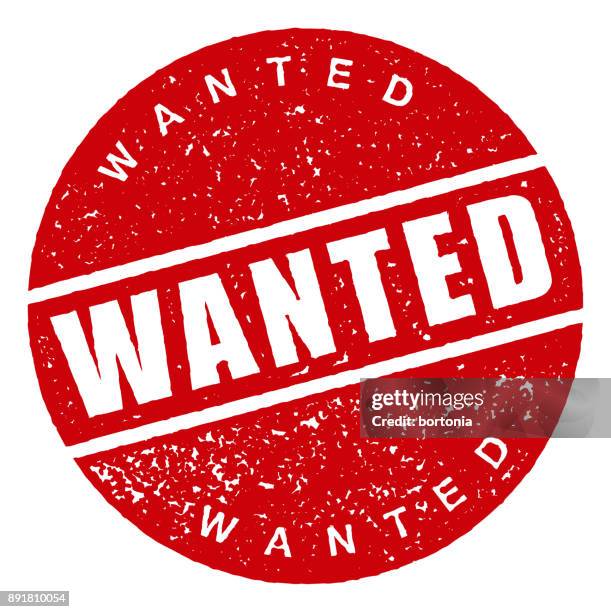 wanted red rubber stamp icon on transparent background - wanted poster background stock illustrations