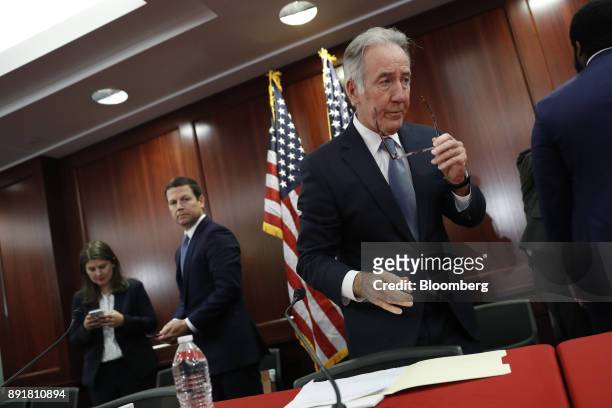 Representative Richard Neal, a Democrat from Massachusetts and ranking member of the House Ways and Means Committee, arrives to a House-Senate...