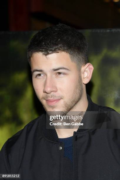 Singer/songwriter and actor Nick Jonas attends a New York special screening of "Jumanji: Welcome to the Jungle" at Dave & Buster's Time Square on...