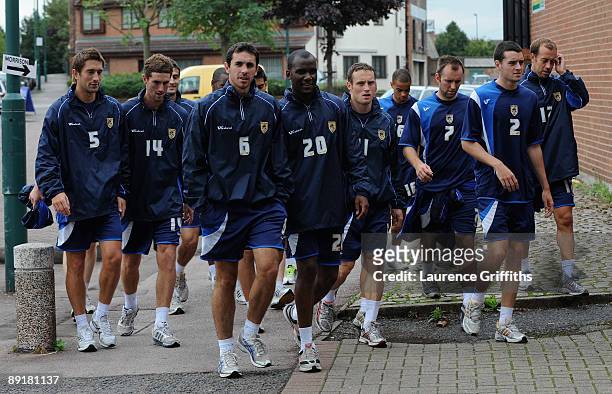 The Notts County squad arrive back from training to the news of Sven Goran Eriksson being announced a The New Director of Football at Notts County at...