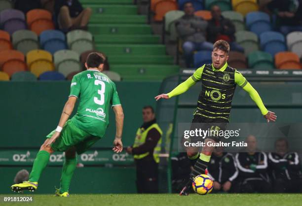 Sporting CP midfielder Iuri Medeiros from Portugal in action during the Portuguese Cup match between Sporting CP and Vilaverdense at Estadio Jose...