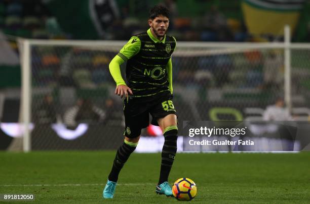 Sporting CP defender Tobias Figueiredo from Portugal in action during the Portuguese Cup match between Sporting CP and Vilaverdense at Estadio Jose...