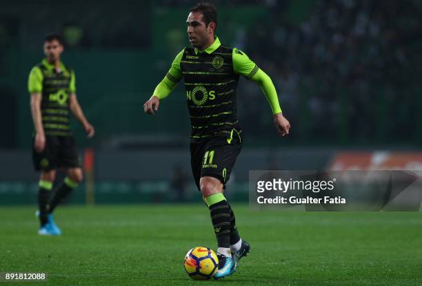 Sporting CP midfielder Bruno Cesar from Brazil in action during the Portuguese Cup match between Sporting CP and Vilaverdense at Estadio Jose...