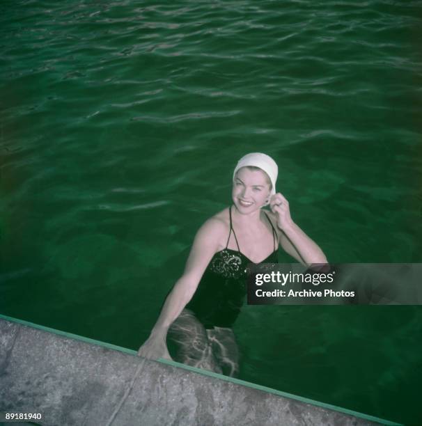 American swimmer and actress Esther Williams in her natural element, circa 1950.