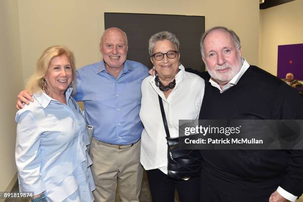Ninah Lynne, Michael Lynne, Pam Lehman and Arnold Lehman attend Art Basel Miami Beach - Private Day at Miami Beach Convention Center on December 6,...