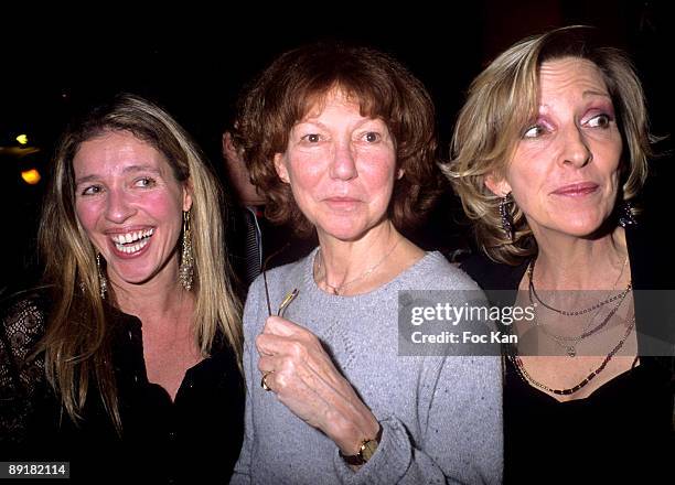 Carole Cretiennot, Anne Wiazemsky and Emmanuelle de Boysson,