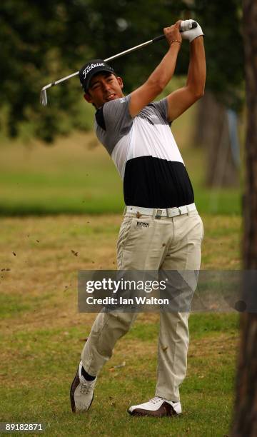 Pablo Larrazabal of Spain in action during the SAS Masters at the Barseback Golf & Country Club on July 22, 2009 in Malmo, Sweden.