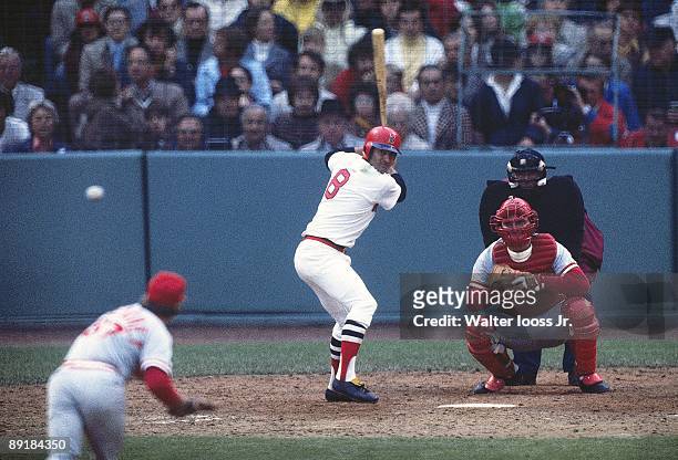 World Series: Boston Red Sox Carl Yazstremski in action, at bat vs Cincinnati Reds. Game 1. Boston, MA CREDIT: Walter Iooss Jr.