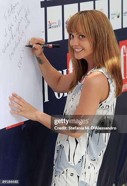 Actress Christina Ricci attends a photocall during the 2009 Giffoni Experience on July 22, 2009 in Salerno, Italy.