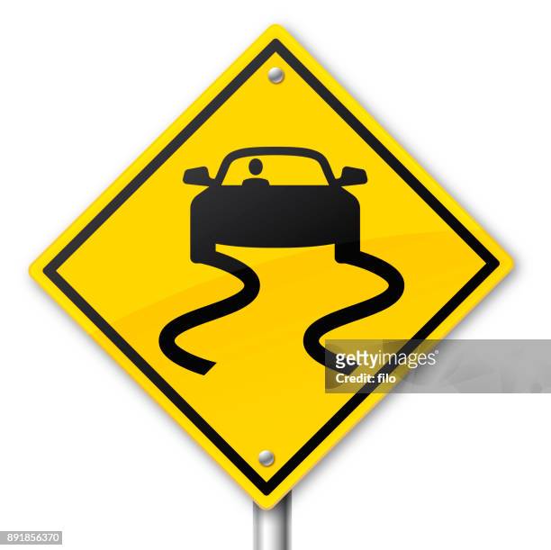 危險道路警告標誌 - 交通安全 幅插畫檔、美工圖案、卡通及圖標