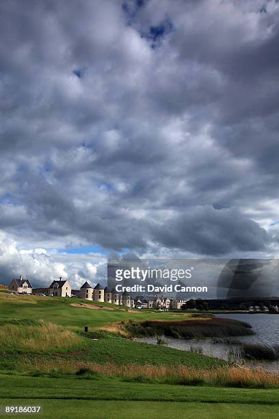 The par 4, 17th hole during the Lough Erne Challenge, on the Faldo Course at the Lough Erne Hotel and Golf Resort, on July 22, 2009 in Enniskillen,...