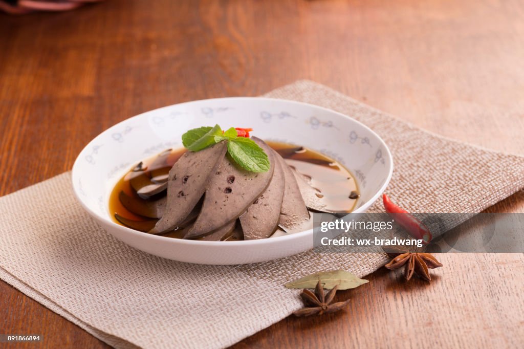 中華料理豚肝臓