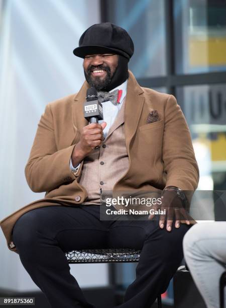 Gregory Porter visits Build Series to discuss "Nat 'King' Cole & Me" at Build Studio on December 13, 2017 in New York City.