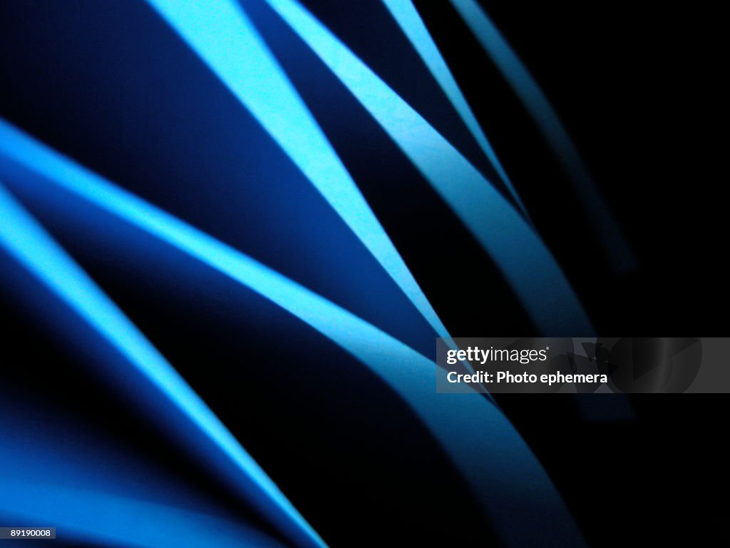 Blue paper abstract