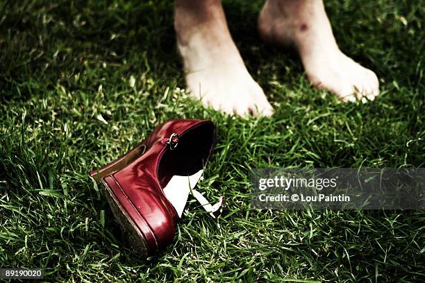 the bliss & agony of fabulous shoes... - bury fotografías e imágenes de stock