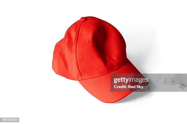 red cap - cap hat stock pictures, royalty-free photos & images