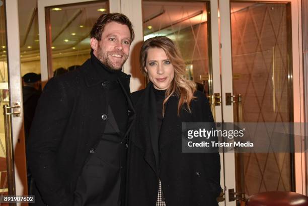 Ken Duken and his wife Leonie Bach attend the photo call of the 'Der Lack ist ab' at Astor Film Lounge on December 13, 2017 in Berlin, Germany.